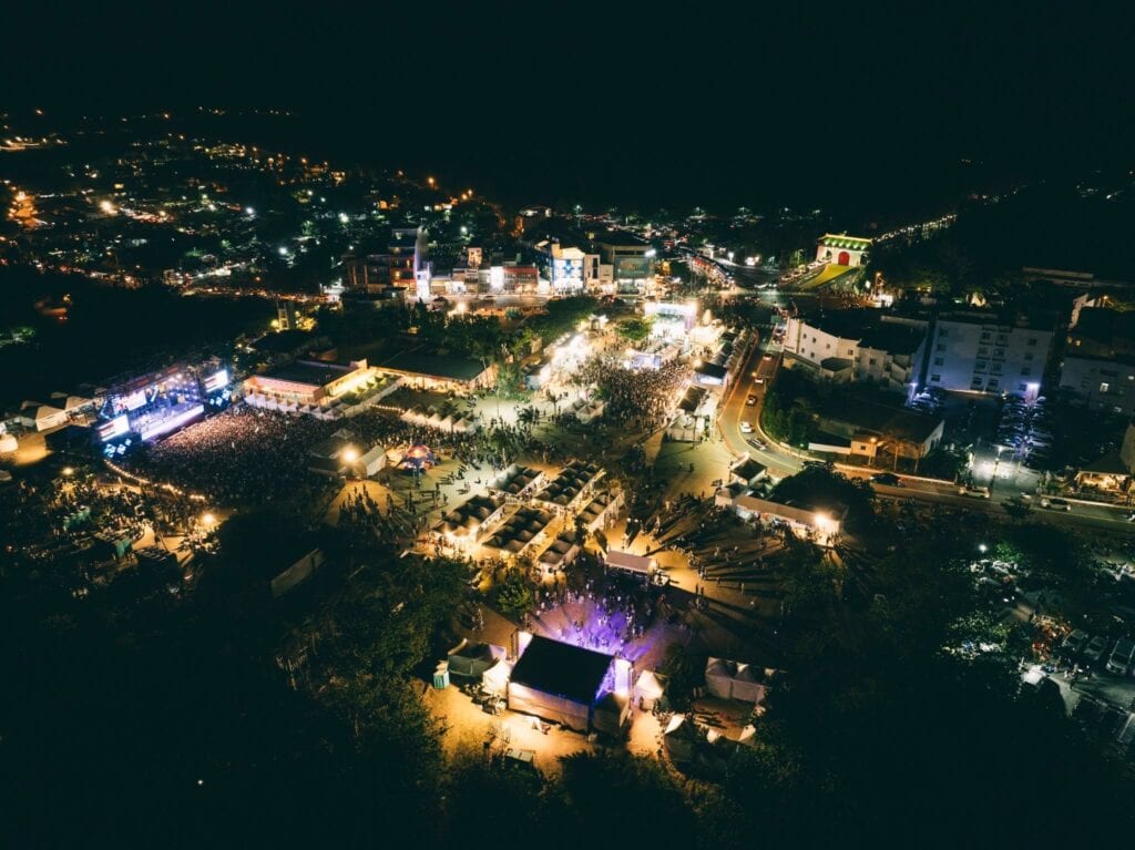 2025年台灣祭-夜晚空拍圖